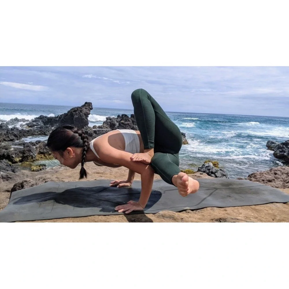 Prana Becksa 7/8 Leggings Deep Pine Heather Green Size Medium - Picture 11 of 12